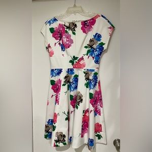 Kate Spade Spring Blooms Fit & Flare Dress